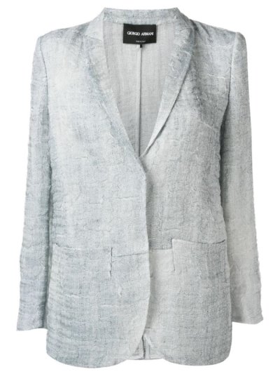 Μπλέιζερ Giorgio Armani Textured γυναικεια μπλε | GR04253