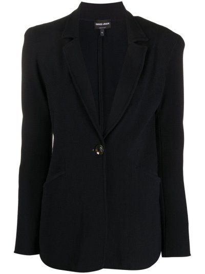 Μπλέιζερ Giorgio Armani Textured One Button γυναικεια μπλε | GR86358