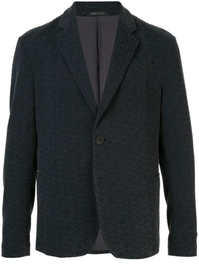 Μπλέιζερ Giorgio Armani Καθημερινά Fit ανδρικα μαυρα | GR10337