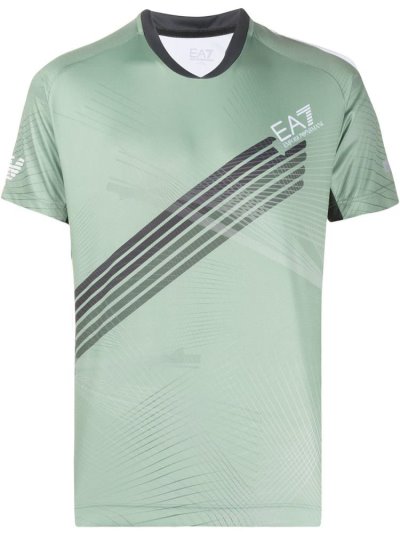Μπουφάν Bomber Ea7 Emporio Armani Sports Printed ανδρικα πρασινο | GR00557