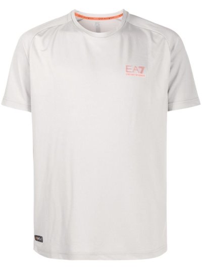 Μπουφάν Bomber Ea7 Emporio Armani Logo ανδρικα γκρι | GR03876