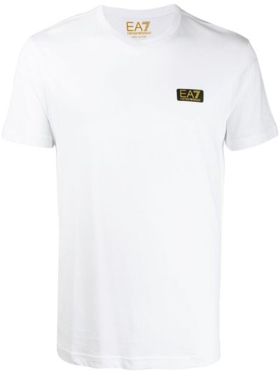Μπουφάν Bomber Ea7 Emporio Armani Front Logo ανδρικα ασπρα | GR09060