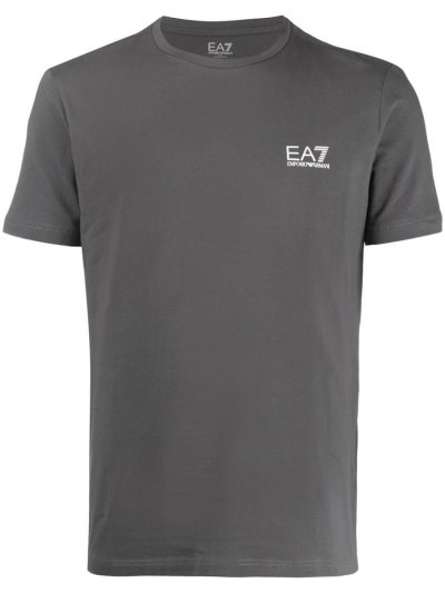 Μπουφάν Bomber Ea7 Emporio Armani Logo Print ανδρικα γκρι | GR18509