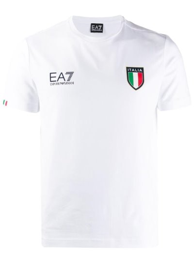 Μπουφάν Bomber Ea7 Emporio Armani Italia ανδρικα ασπρα | GR23996