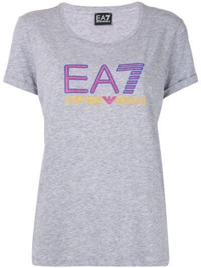 Μπουφάν Bomber Ea7 Emporio Armani Logo Print γυναικεια γκρι | GR26239