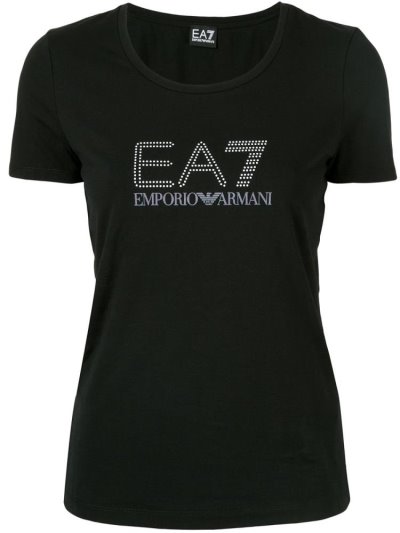 Μπουφάν Bomber Ea7 Emporio Armani Logo γυναικεια μαυρα | GR42038