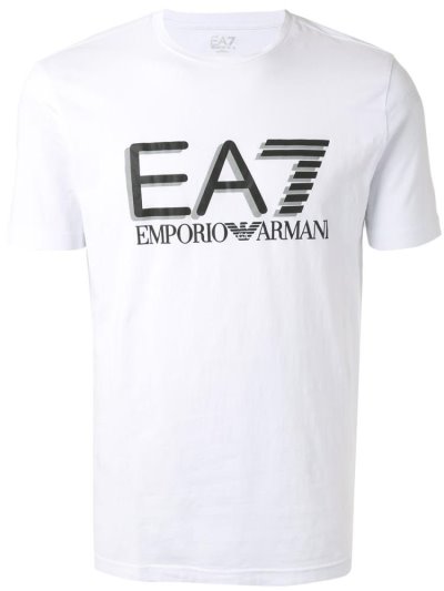 Μπουφάν Bomber Ea7 Emporio Ea7 Large Logo ανδρικα ασπρα | GR43423