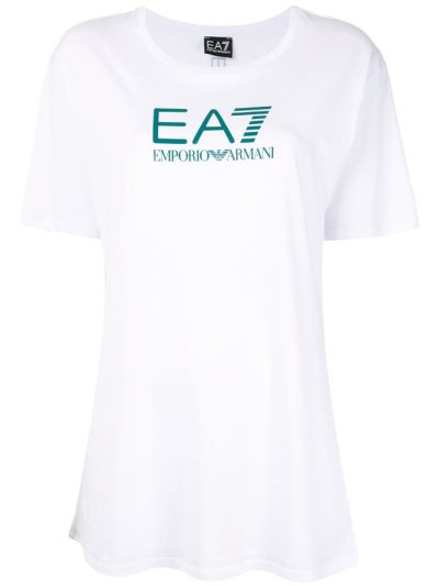 Μπουφάν Bomber Ea7 Emporio Armani Logo Print γυναικεια ασπρα πρασινο | GR46195