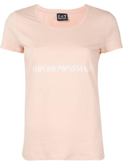 Μπουφάν Bomber Ea7 Emporio Armani Logo Print γυναικεια ροζ | GR49169