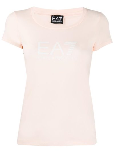 Μπουφάν Bomber Ea7 Emporio Armani Fitted Logo Print γυναικεια Μπεζ | GR63328
