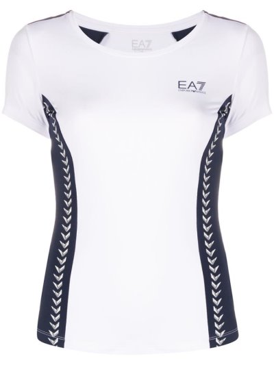 Μπουφάν Bomber Ea7 Emporio Armani Contrast Panel Performance γυναικεια ασπρα | GR69254