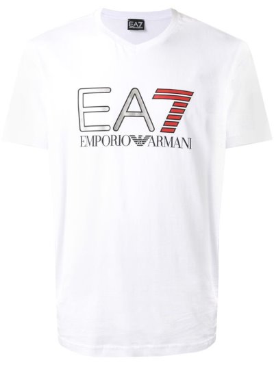 Μπουφάν Bomber Ea7 Emporio Armani Metallic Ea7 Logo V Neck ανδρικα ασπρα | GR69490