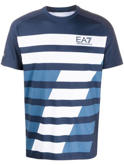 Μπουφάν Bomber Ea7 Emporio Armani Logo Print τενις ανδρικα μπλε | GR69675