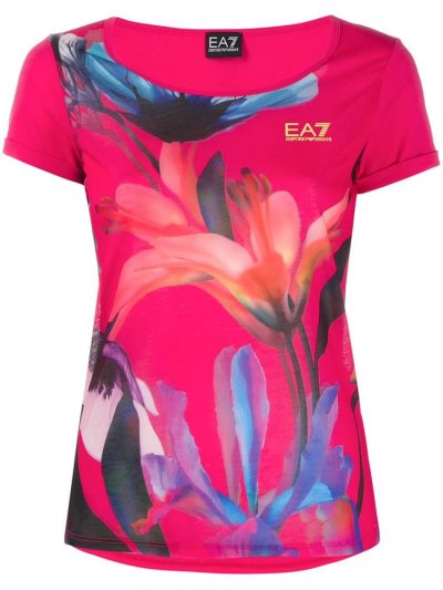 Μπουφάν Bomber Ea7 Emporio Armani Logo γυναικεια ροζ | GR75762