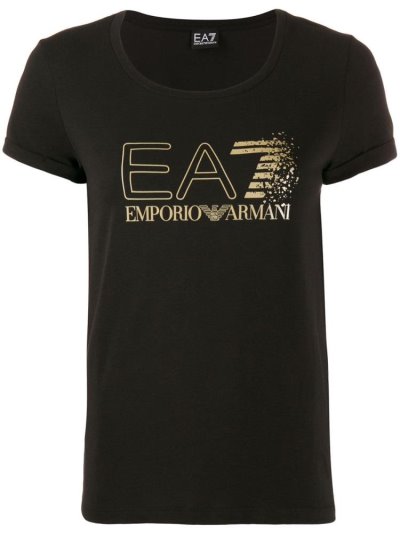 Μπουφάν Bomber Ea7 Emporio Armani Logo Print γυναικεια μαυρα | GR76062