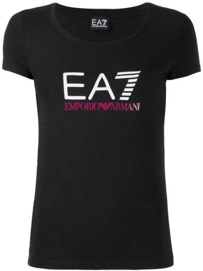 Μπουφάν Bomber Ea7 Emporio Armani Logo Print γυναικεια μαυρα | GR88999