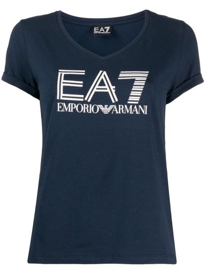 Μπουφάν Bomber Ea7 Emporio Armani Logo γυναικεια μπλε | GR90975