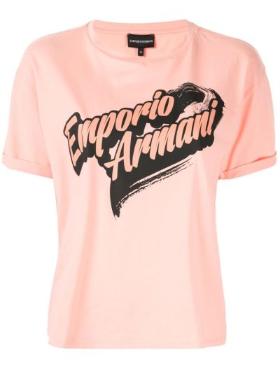 Μπουφάν Bomber Armani Emporio Branded Logo γυναικεια πορτοκαλι | GR65305