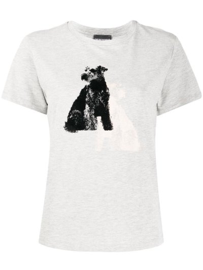 Μπουφάν Bomber Armani Emporio Dog Print γυναικεια γκρι | GR06952