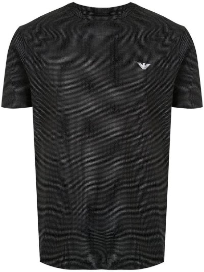 Μπουφάν Bomber Armani Emporio Dot Print ανδρικα μαυρα | GR27412