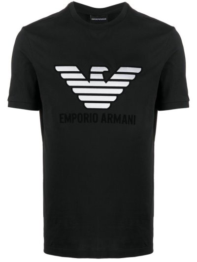 Μπουφάν Bomber Armani Emporio Eagle Logo ανδρικα μαυρα | GR32065