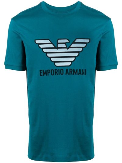 Μπουφάν Bomber Armani Emporio Eagle Logo ανδρικα μπλε | GR99984