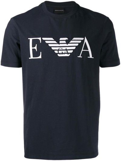 Μπουφάν Bomber Armani Emporio Embroidered ανδρικα μπλε | GR60125