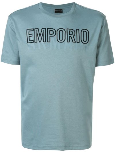 Μπουφάν Bomber Armani Emporio Embroidered Logo ανδρικα μπλε | GR60233