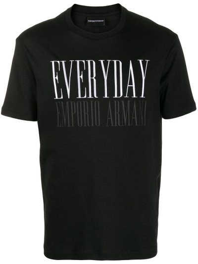 Μπουφάν Bomber Armani Emporio Everyday Print ανδρικα μαυρα | GR61434