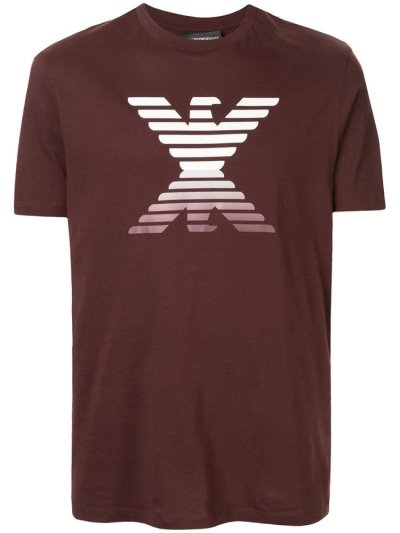 Μπουφάν Bomber Armani Emporio Logo ανδρικα κοκκινα | GR07330