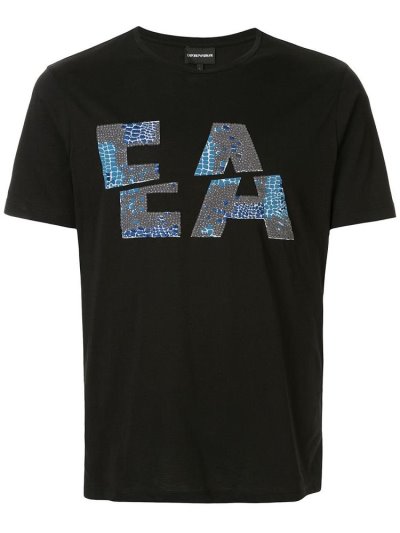 Μπουφάν Bomber Armani Emporio Logo ανδρικα μαυρα | GR13814