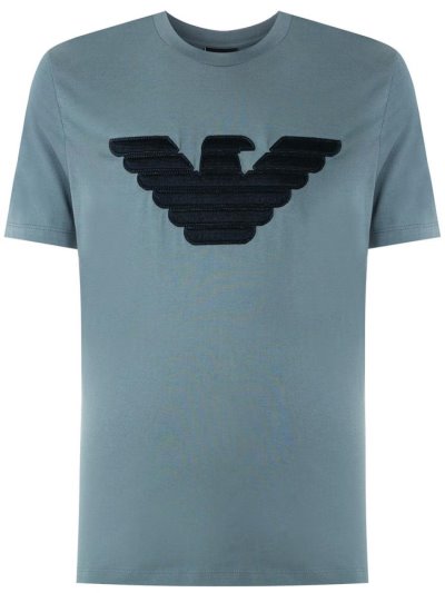 Μπουφάν Bomber Armani Emporio Logo ανδρικα μπλε | GR18323