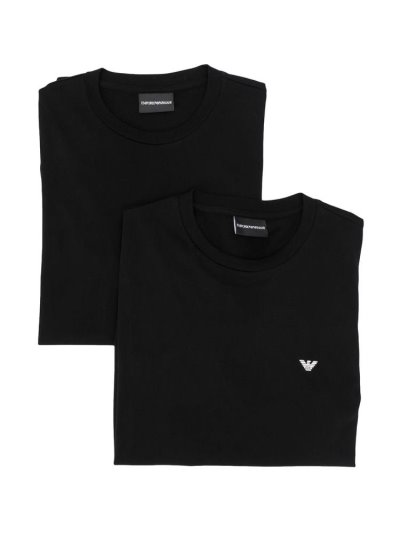Μπουφάν Bomber Armani Emporio Logo Crew Neck ανδρικα μαυρα | GR29309