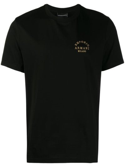 Μπουφάν Bomber Armani Emporio Logo Embroidered ανδρικα μαυρα | GR32061
