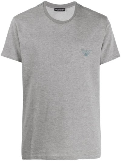 Μπουφάν Bomber Armani Emporio Logo Print ανδρικα γκρι | GR35859