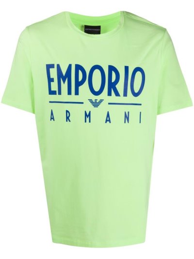 Μπουφάν Bomber Armani Emporio Logo Print ανδρικα πρασινο | GR48717