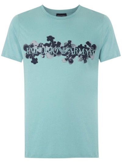 Μπουφάν Bomber Armani Emporio Logo Print ανδρικα πρασινο | GR81007