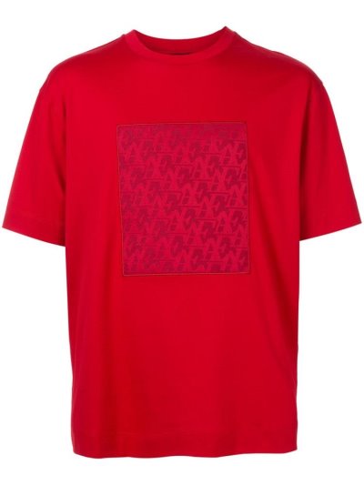 Μπουφάν Bomber Armani Emporio Logo Print ανδρικα κοκκινα | GR81714
