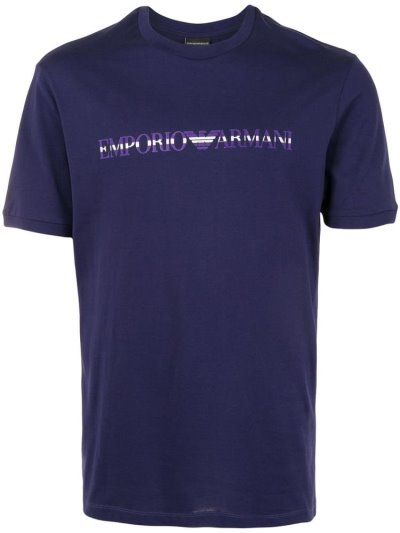 Μπουφάν Bomber Armani Emporio Logo Print ανδρικα μωβ | GR84813