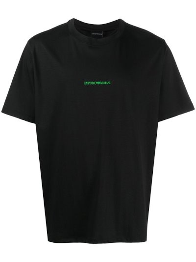 Μπουφάν Bomber Armani Emporio Logo Stamp ανδρικα μαυρα | GR86234