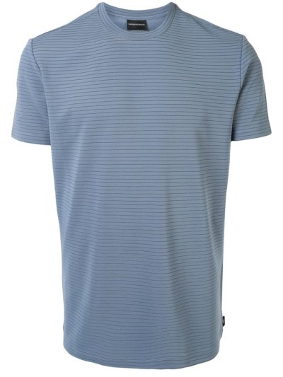 Μπουφάν Bomber Armani Emporio Striped Basic ανδρικα μπλε | GR51079