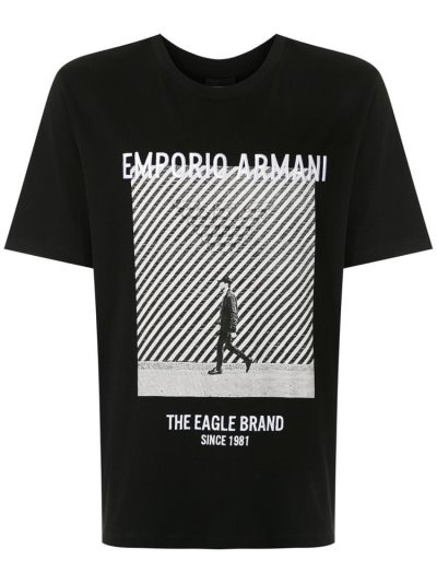 Μπουφάν Bomber Armani Emporio The Eagle Brand ανδρικα μαυρα | GR44247