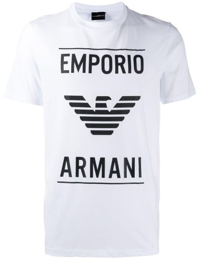 Μπουφάν Bomber Armani Emporio Vector Stencil ανδρικα ασπρα | GR22537