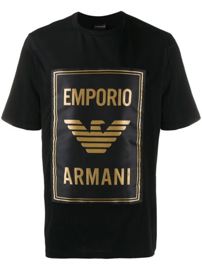 Μπουφάν Bomber Armani Emporio Vector Logo ανδρικα μαυρα | GR70220