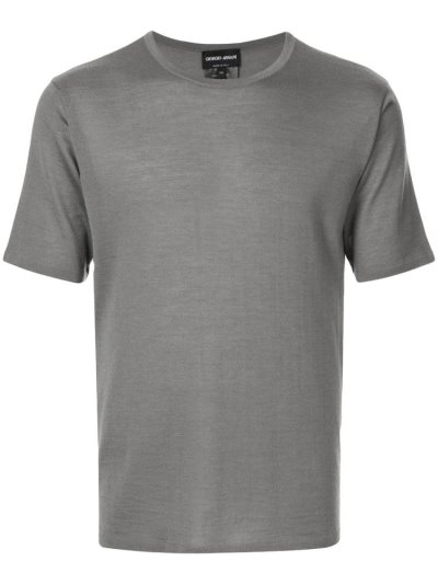 Μπουφάν Bomber Giorgio Armani Fine Knit ανδρικα γκρι | GR54210
