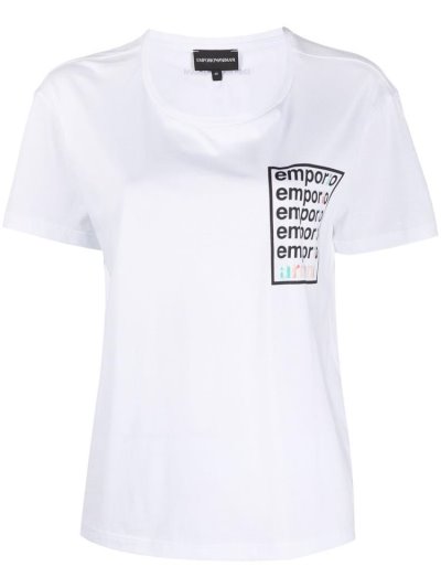 Μπουφάν Bomber Giorgio Armani Logo Print γυναικεια ασπρα | GR11781