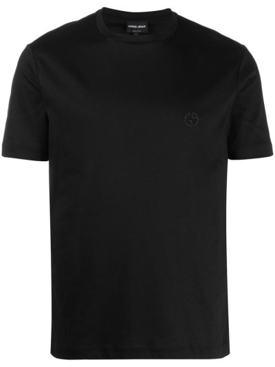 Μπουφάν Bomber Giorgio Armani Logo Embroidered ανδρικα μαυρα | GR28381