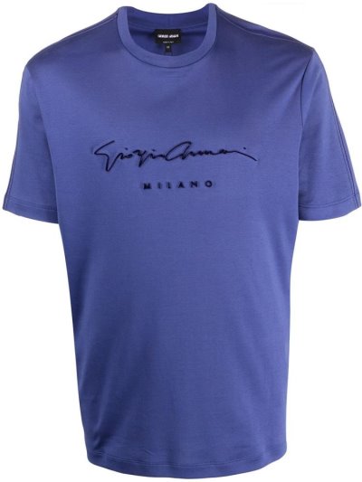 Μπουφάν Bomber Giorgio Armani Logo Print ανδρικα μωβ | GR61426