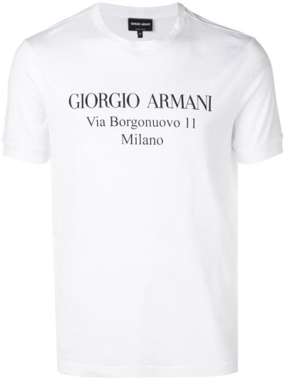 Μπουφάν Bomber Giorgio Armani Logo Print ανδρικα ασπρα | GR65106