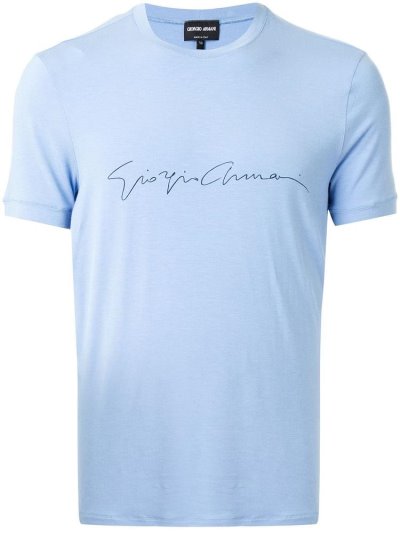 Μπουφάν Bomber Giorgio Armani Print ανδρικα μπλε | GR80425